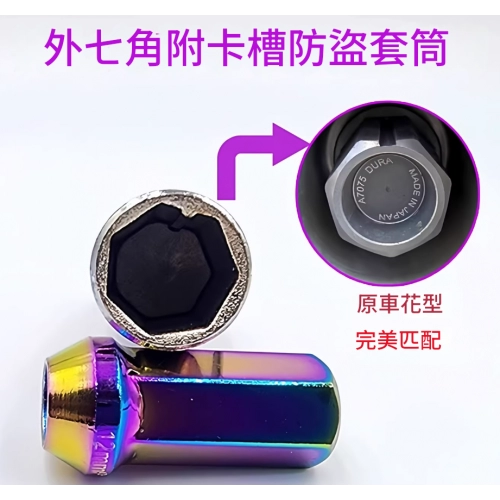 外七角附卡槽防盜套筒
