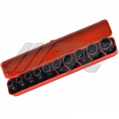 JTC-J410P 1/2" x 10PCS 氣動套筒組(12PT)