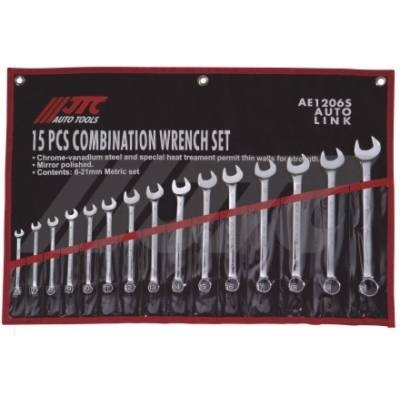 JTC-AE1206S鏡面薄型梅開扳手組15PCS