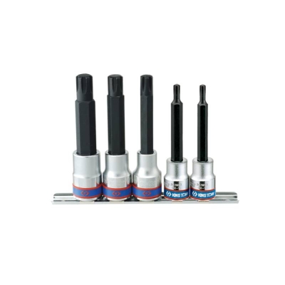 5件式 3/8"+1/2"DR. 六齒軸心起子頭套筒組