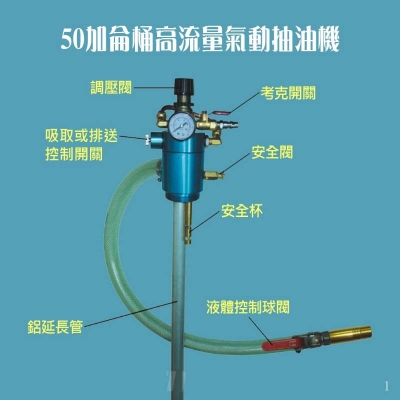 50加侖氣動高流量可吸可排液體抽油排油分裝機